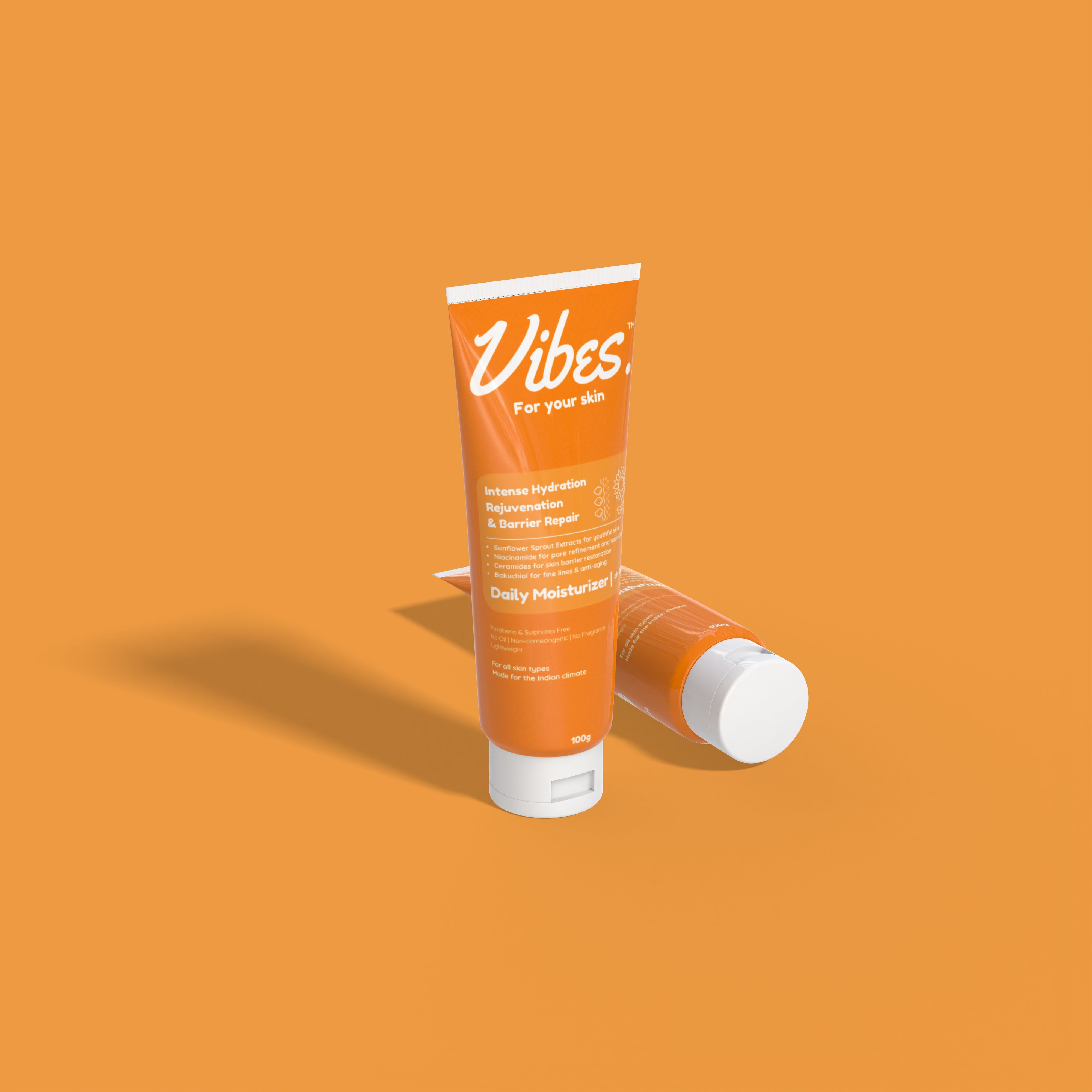 Vibes. For your skin Daily Face Moisturizer with Bakuchiol, Niacinamide and Sunflower Shoot Extract